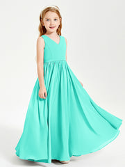 Robes de Demoiselle d'Honneur Junior Élégantes Sans Manches Spa