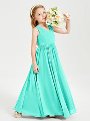 Robes de Demoiselle d'Honneur Junior Élégantes Sans Manches Spa