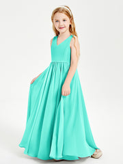 Robes de Demoiselle d'Honneur Junior Élégantes Sans Manches Spa
