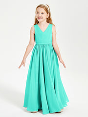 Robes de Demoiselle d'Honneur Junior Élégantes Sans Manches Spa