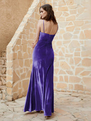 Robe Capot en Velours Longueur au Sol Régence