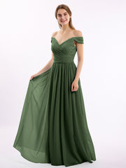 Dentelle Top Mousseline Bas Robe Avec Mancherons Olive Verte Grande Taille
