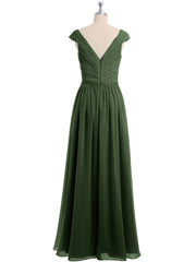Dentelle Top Mousseline Bas Robe Avec Mancherons Olive Verte Grande Taille