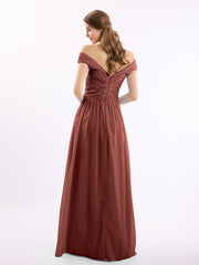 Dentelle Top Mousseline Bas Robe Avec Mancherons terracotta Grande Taille