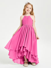 Robes de Demoiselle d'Honneur Junior en Mousseline Azalée