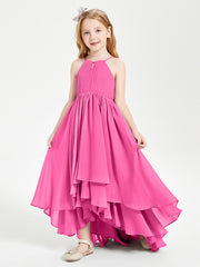 Robes de Demoiselle d'Honneur Junior en Mousseline Azalée