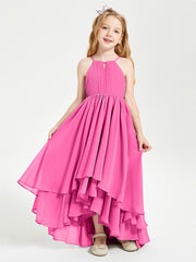 Robes de Demoiselle d'Honneur Junior en Mousseline Azalée
