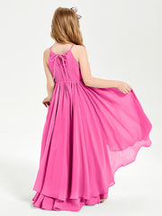 Robes de Demoiselle d'Honneur Junior en Mousseline Azalée
