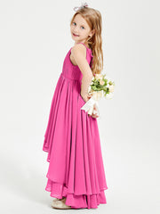 Robes de Demoiselle d'Honneur Junior en Mousseline Azalée