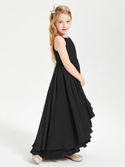 Robes de Demoiselle d'Honneur Junior en Mousseline Noir