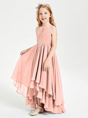 Robes de Demoiselle d'Honneur Junior en Mousseline Corail