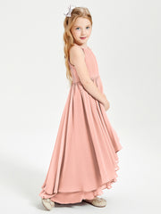 Robes de Demoiselle d'Honneur Junior en Mousseline Corail