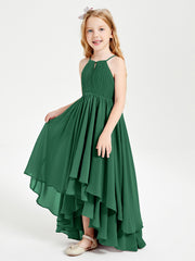 Robes de Demoiselle d'Honneur Junior en Mousseline Bleu Marine
