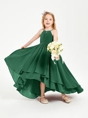Robes de Demoiselle d'Honneur Junior en Mousseline Bleu Marine
