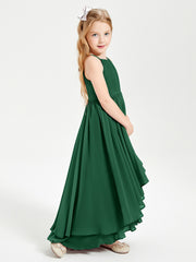 Robes de Demoiselle d'Honneur Junior en Mousseline Bleu Marine