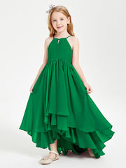 Robes de Demoiselle d'Honneur Junior en Mousseline Emeraude