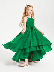 Robes de Demoiselle d'Honneur Junior en Mousseline Emeraude