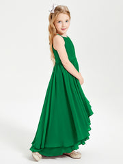 Robes de Demoiselle d'Honneur Junior en Mousseline Emeraude