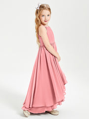 Robes de Demoiselle d'Honneur Junior en Mousseline Flamant