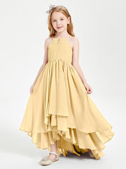 Robes de Demoiselle d'Honneur Junior en Mousseline Or