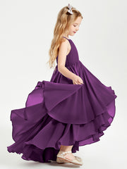 Robes de Demoiselle d'Honneur Junior en Mousseline Raisin