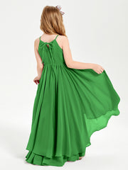 Robes de Demoiselle d'Honneur Junior en Mousseline Vert