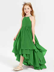 Robes de Demoiselle d'Honneur Junior en Mousseline Vert