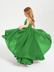 Robes de Demoiselle d'Honneur Junior en Mousseline Vert