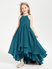 Robes de Demoiselle d'Honneur Junior en Mousseline Bleu Encre