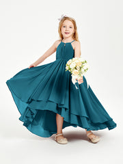Robes de Demoiselle d'Honneur Junior en Mousseline Bleu Encre