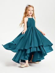 Robes de Demoiselle d'Honneur Junior en Mousseline Bleu Encre