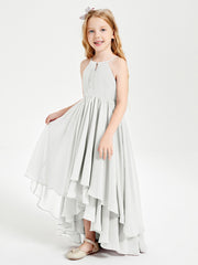 Robes de Demoiselle d'Honneur Junior en Mousseline Ivoire