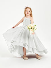 Robes de Demoiselle d'Honneur Junior en Mousseline Ivoire