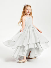 Robes de Demoiselle d'Honneur Junior en Mousseline Ivoire