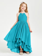 Robes de Demoiselle d'Honneur Junior en Mousseline Jade