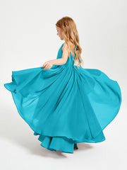 Robes de Demoiselle d'Honneur Junior en Mousseline Jade