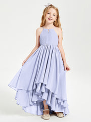 Robes de Demoiselle d'Honneur Junior en Mousseline Lavande