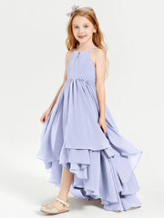 Robes de Demoiselle d'Honneur Junior en Mousseline Lavande