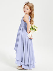 Robes de Demoiselle d'Honneur Junior en Mousseline Lavande