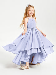 Robes de Demoiselle d'Honneur Junior en Mousseline Lavande