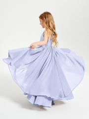 Robes de Demoiselle d'Honneur Junior en Mousseline Lavande