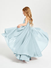 Robes de Demoiselle d'Honneur Junior en Mousseline Brume