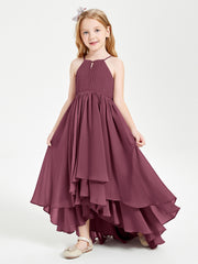 Robes de Demoiselle d'Honneur Junior en Mousseline Mûre