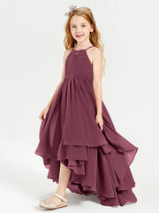 Robes de Demoiselle d'Honneur Junior en Mousseline Mûre