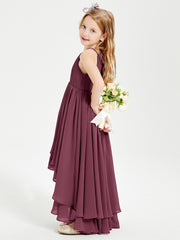 Robes de Demoiselle d'Honneur Junior en Mousseline Mûre