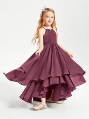 Robes de Demoiselle d'Honneur Junior en Mousseline Mûre