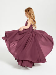 Robes de Demoiselle d'Honneur Junior en Mousseline Mûre