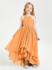 Robes de Demoiselle d'Honneur Junior en Mousseline Orange