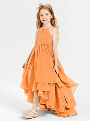 Robes de Demoiselle d'Honneur Junior en Mousseline Orange