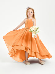Robes de Demoiselle d'Honneur Junior en Mousseline Orange
